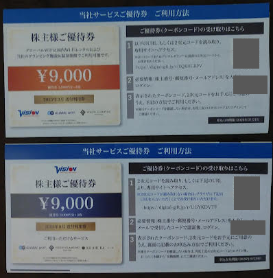 ビジョンの株主優待