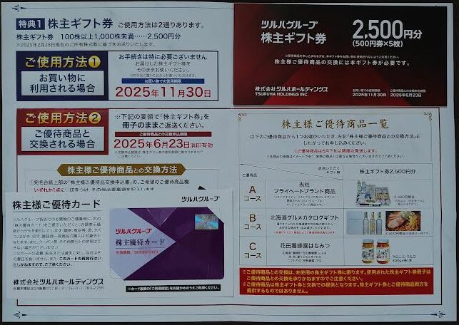 ツルハホールディングスの株主優待