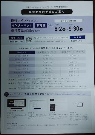 日神グループホールディングスの株主優待